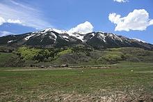 Whetstone Mountains in the West Elk Mountains.